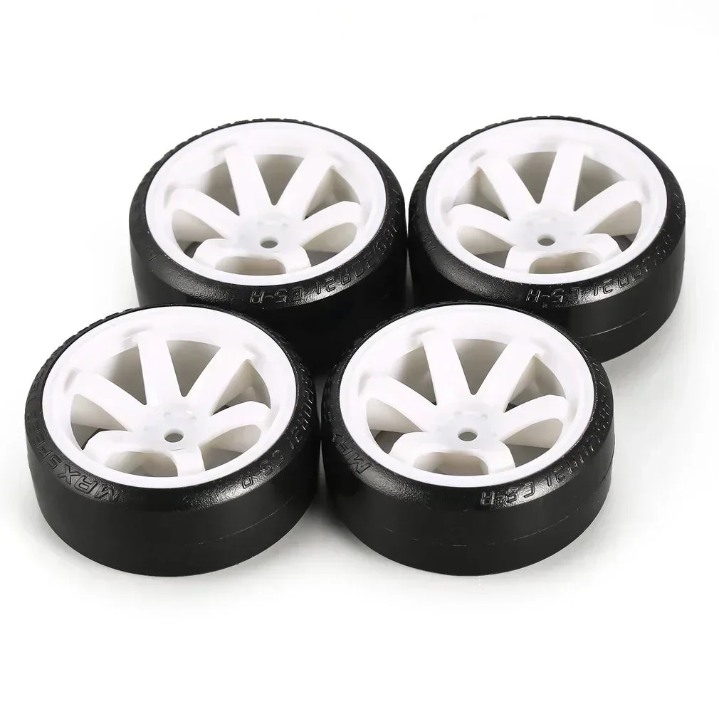4PCS 60mm 1/10 RC Auto Reifen Hartplastik Hub Felge Rad Set für RC Drift Kyosho MST Yokomo 3Racing HSP Tamiya DS5 Wltoys USUKANI – Detail 20