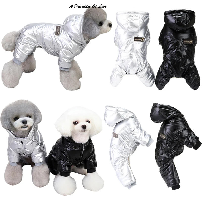 

Waterproof Small Dog Jumpsuit Warm Puppy Clothes French Bulldog Chihuahua Jacket Poodle Shih Tzu Overalls Accesorios Para