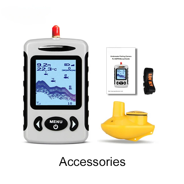 FF718-W Portable Fish Depth Finder Fishing Rods Lucky