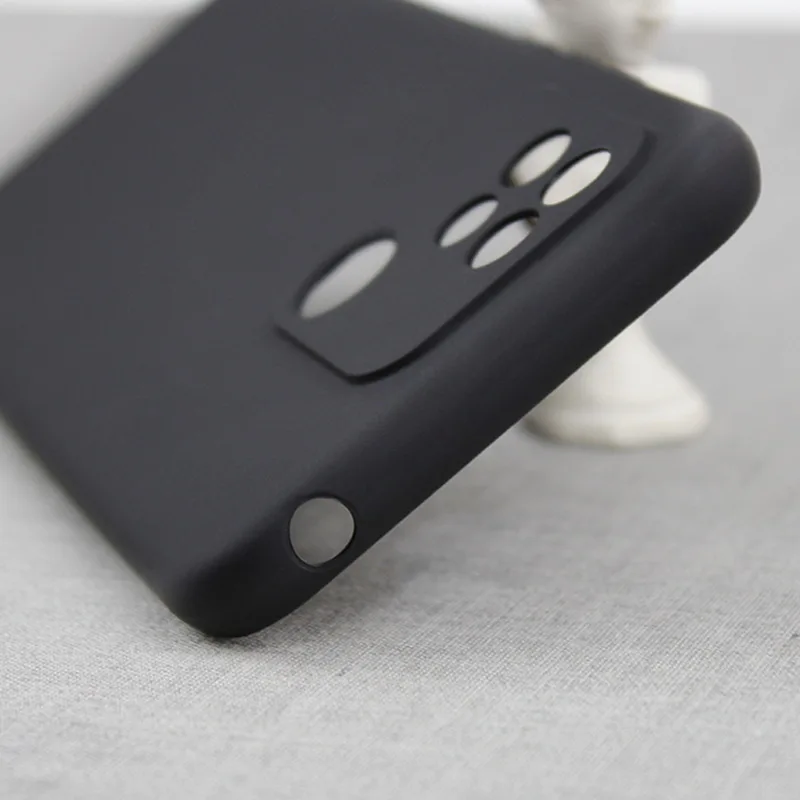 For Xiaomi Redmi 10C Case Soft Silicone Matte Camera Protective Phone Cover For Redmi 10C 10 C Redmi10c Clear and Balck Case