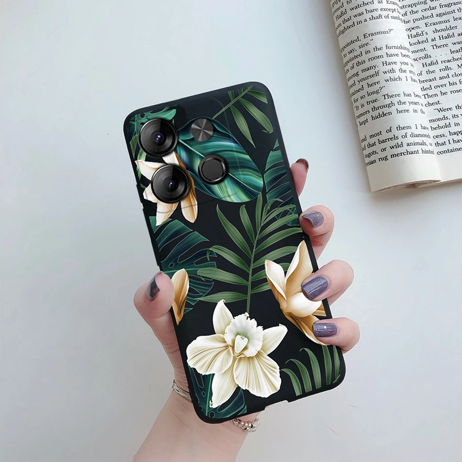 Tecno POP Silicone Daisy Shockproof Phone Cover