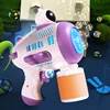 Fully Automatic Bubble Blowing Machine Children's Handheld Gun Gatling 2023 New Boys and Girls' Toy Electric Popular Online 4