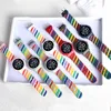 Waterproof LED Digital Children Kids Watch Wristwatch Silicone Rainbow Creative Student Sport Electronic Boys Girls Watches 6