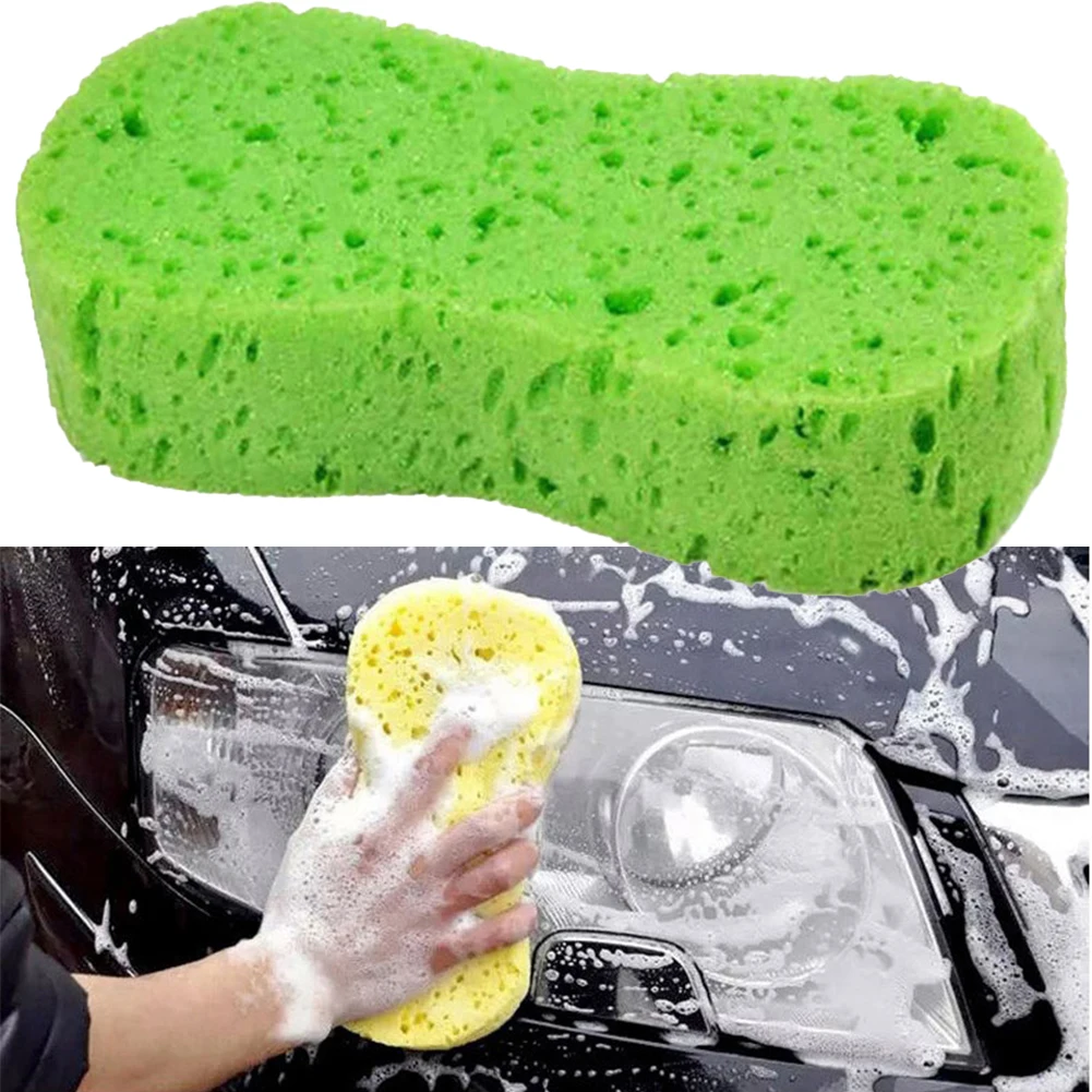 

Губка для мытья автомобиля, случайный цвет, принадлежности для очистки автомобиля и мотоцикла, большой размер, губка для очистки от пыли, поглощения воды