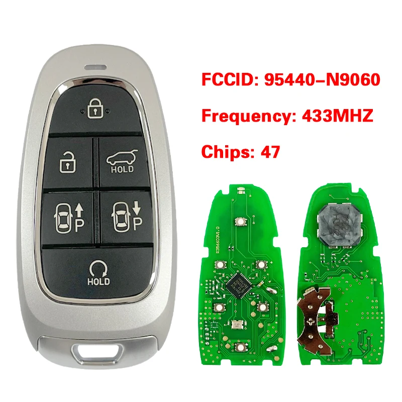 Cn020263 Codice 95440-N9060 Per Hyundai Staria 2022 Smart Key 6 Pulsanti 433Mhz 47 Chip Keyless Go