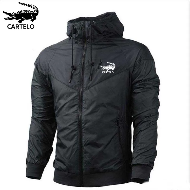 CARTELO Men's and women's Jackets Lightweight jacket Outdoor jogging sports Football, training zipper hood windproof jacket 50%hotoutdoor emergency loud sound referee coaches football sports training whistle