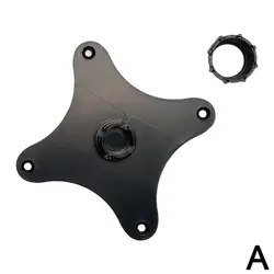 Adjustable Portable Monitor Holder with VESA Compatibility and Ball Head Adapter (Black)