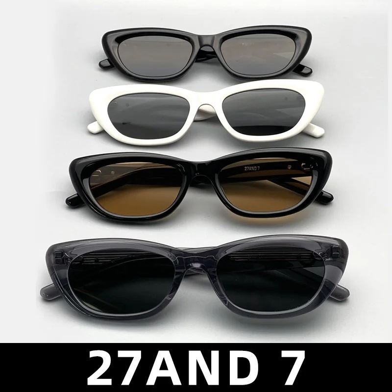 

27And 7 Sunglasses For Women Mens Black Eyewear Cat eye MGlasses Spy Fashion Oversized Luxury Designer Brand Jennie Original