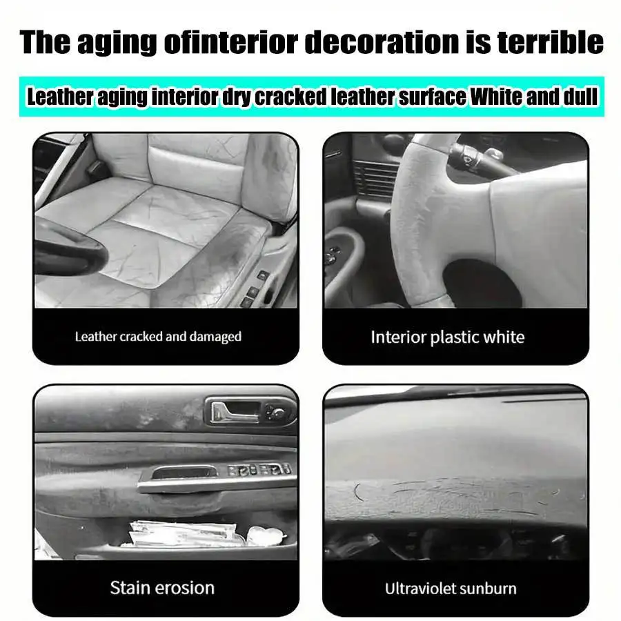 Car Leather Care Cream Plastic Restorer Back To Black Gloss Products Plastic Leather Restore Cream Repair Coating Renovator