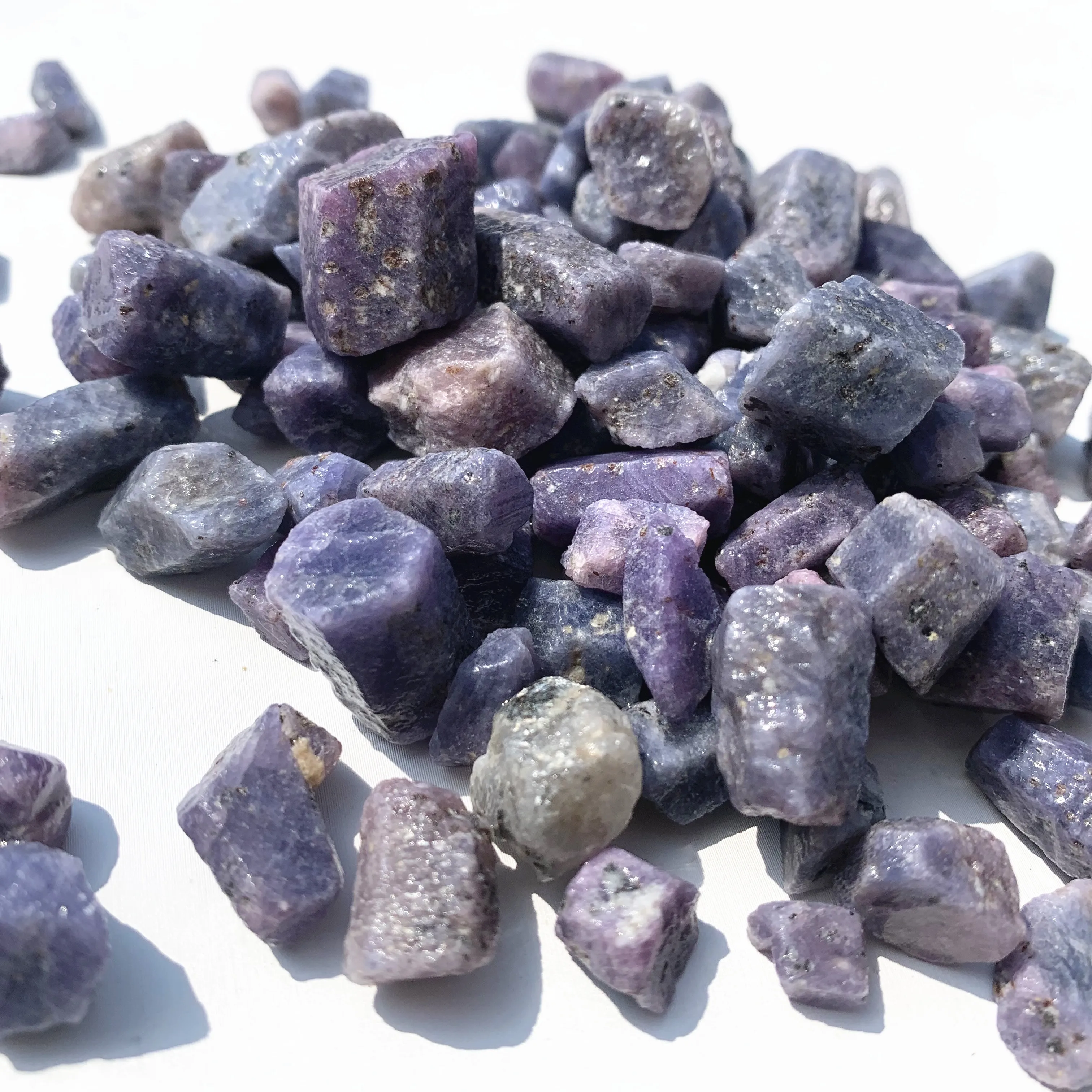 Natural Raw Purple Corundum stones rough mineral crystal for Making Jewelry 6