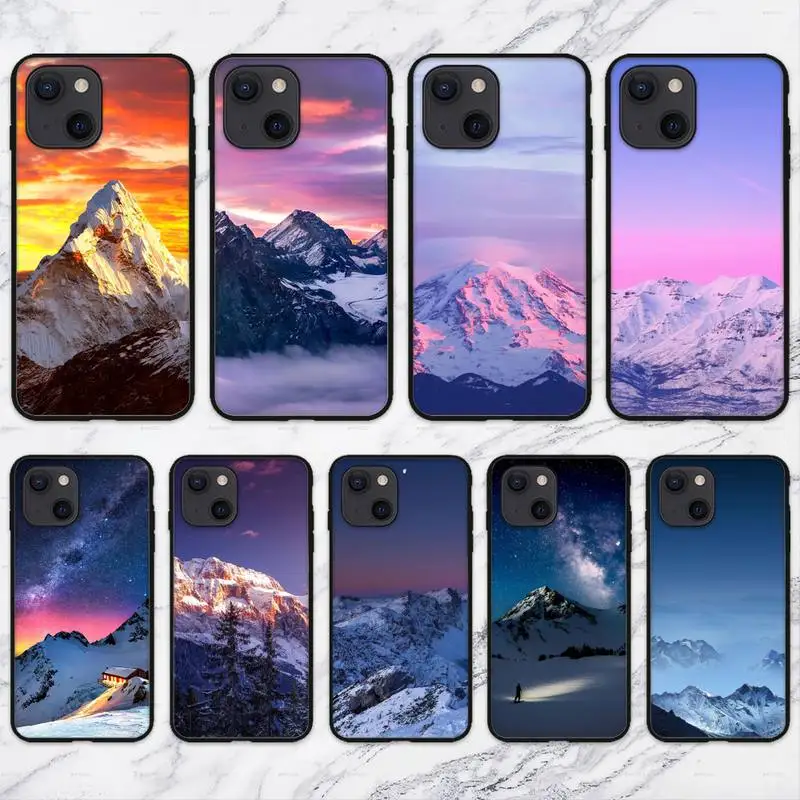 Чехол Snow Mountain для телефона iPhone 11 12 Mini 13 14 Pro XS Max X 8 7 6s Plus 5 SE XR |
