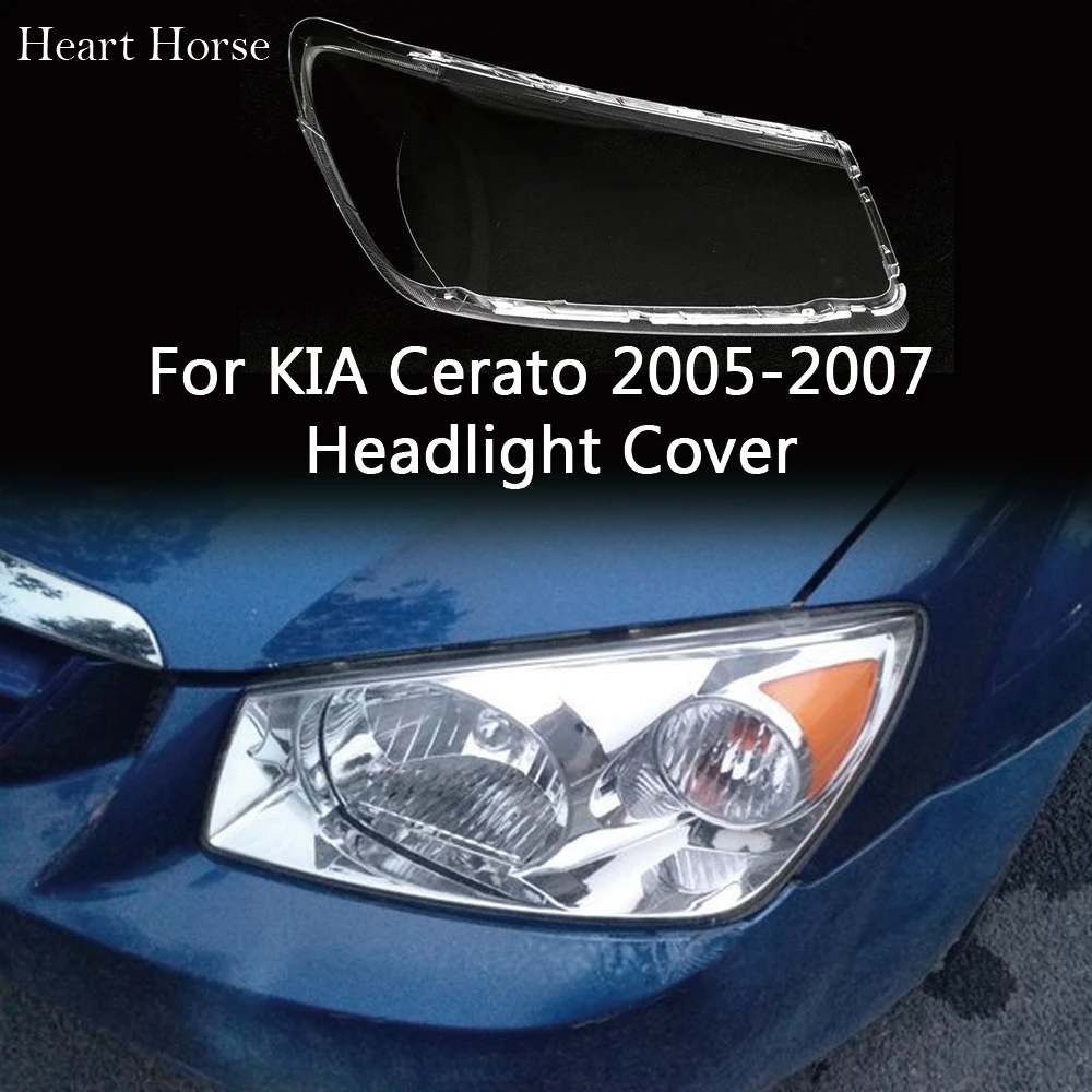 Headlight Glass Cover For KIA Cerato 2005 2006 2007 Headlamp Lamp