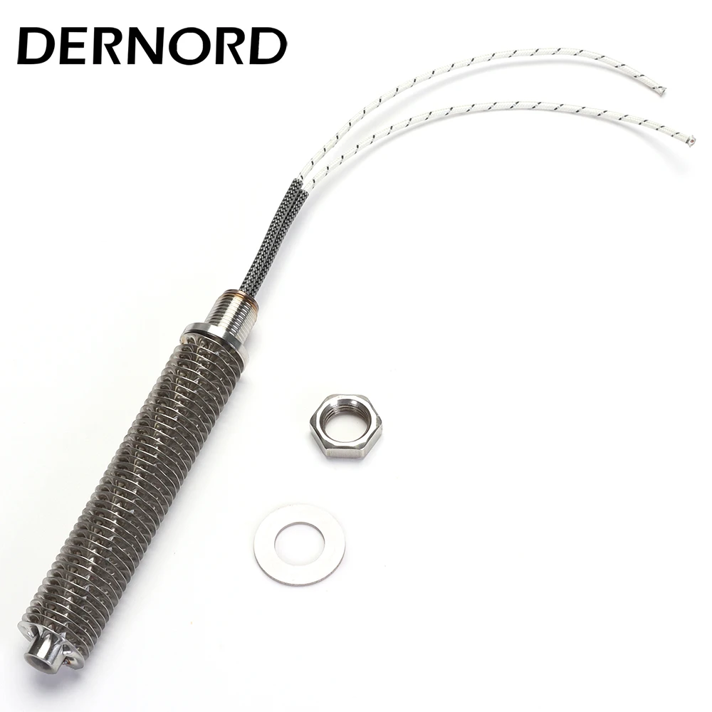 Dernord-elemento de Aquecimento a ar Quente 220v Rosca M18 Sus304 Aquecedor Tubular Elétrico 100w 200w 300w 400w 500w