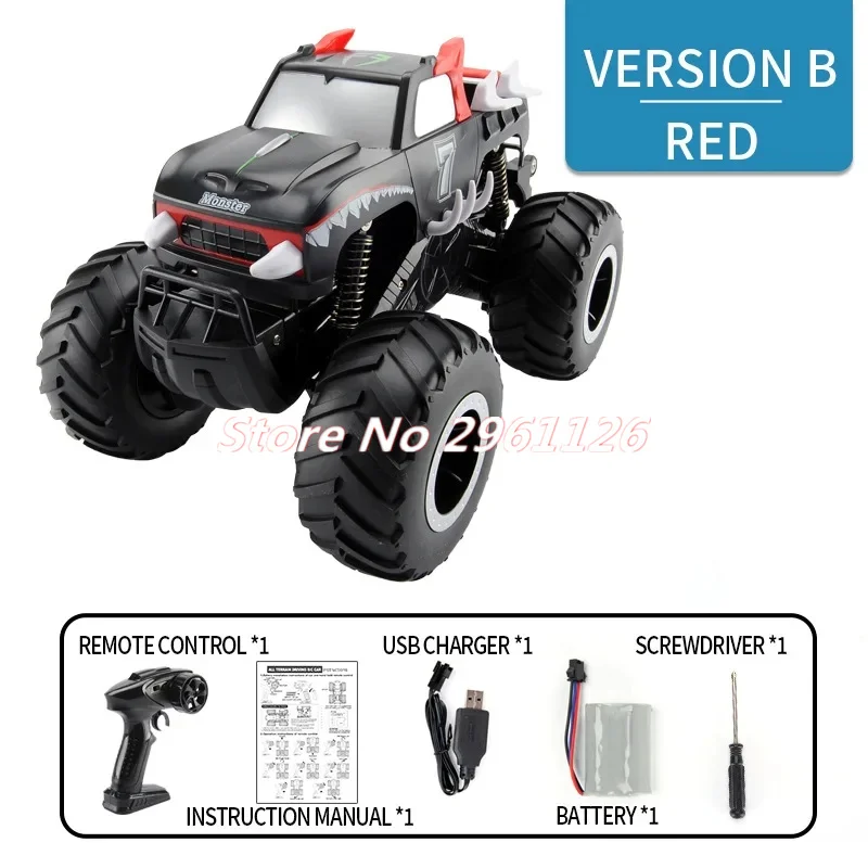 Water&Land Amphibious Off Road Climbing Radio Control Car 2.4G 4WD Seal Waterproof Design 360 ° Stunt Rotate Rubber Tires RC Car 5