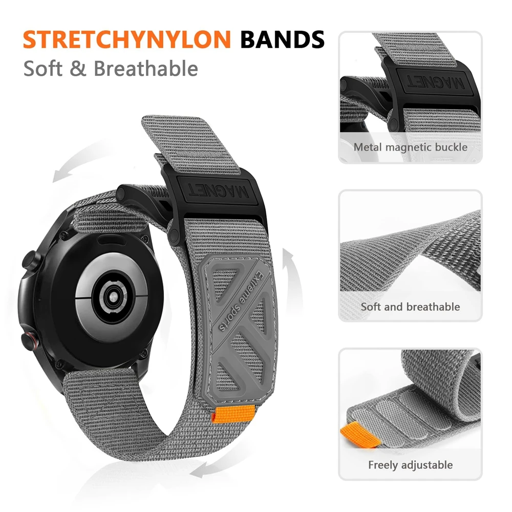 Universal Magnetic Buckle Nylon Quick Release Strap - Sports Model Replacement Accessory