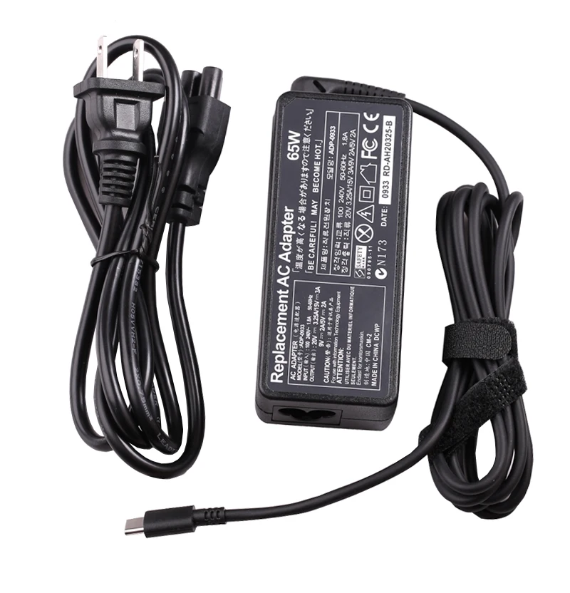 Power Adapter 65W 60W 45w USB C For MacBook ASUS ZenBook Lenovo Dell Xiaomi Air HP Sony