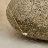 Fashionable and Minimalist Design Chain Single Pearl Necklace, Suitable for Women's Daily Party Jewelry Gifts - Image 3
