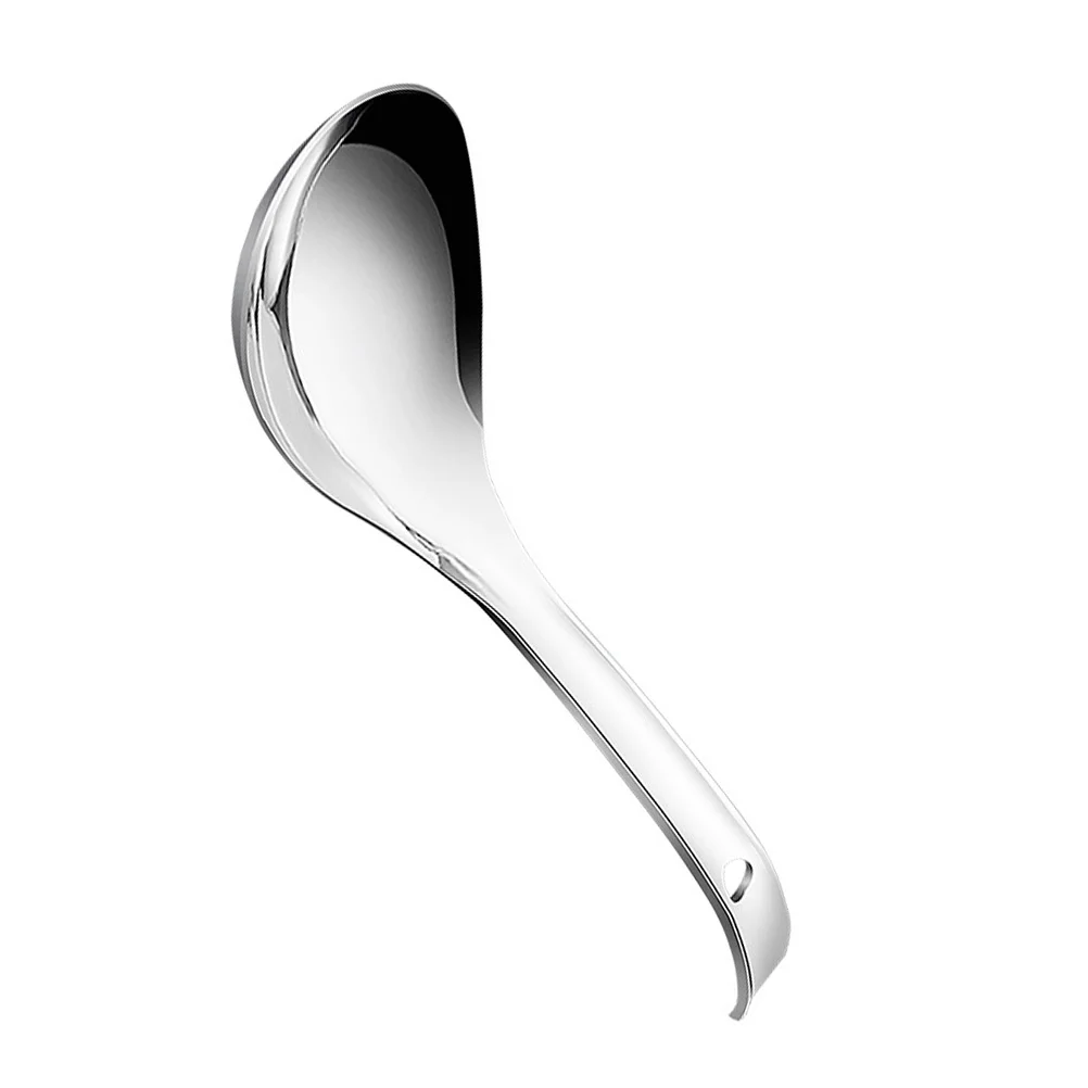 

Stainless Steel Rice Spoon Scoop Dinner Non Stick Cooking Utensils Home Paddle Long Handle