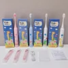 Child's Sonic Electric Toothbrush USB Charging Ultrasonic Clean With Replacing brush head Cartoon Lovely Children's brush Kid's 1