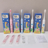 Child's Sonic Electric Toothbrush USB Charging Ultrasonic Clean With Replacing brush head Cartoon Lovely Children's brush Kid's 1