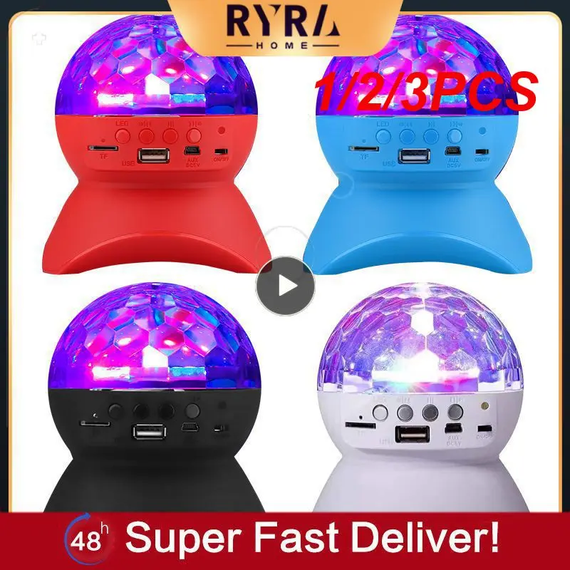 

1/2/3PCS Wireless BT Music Rotating Stage Light Dj Speakers Disco Ball 4K RGB Strobe Laser Projector Moving Head Lamp Led Party