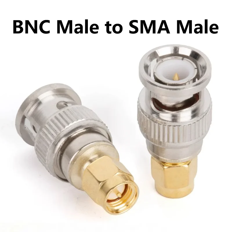 5PCS BNC Male Plug To SMA Male Connector RF Connectors Adapter For Wireless LAN Device CoaxialCable WiFi Ham or Handheld Radios