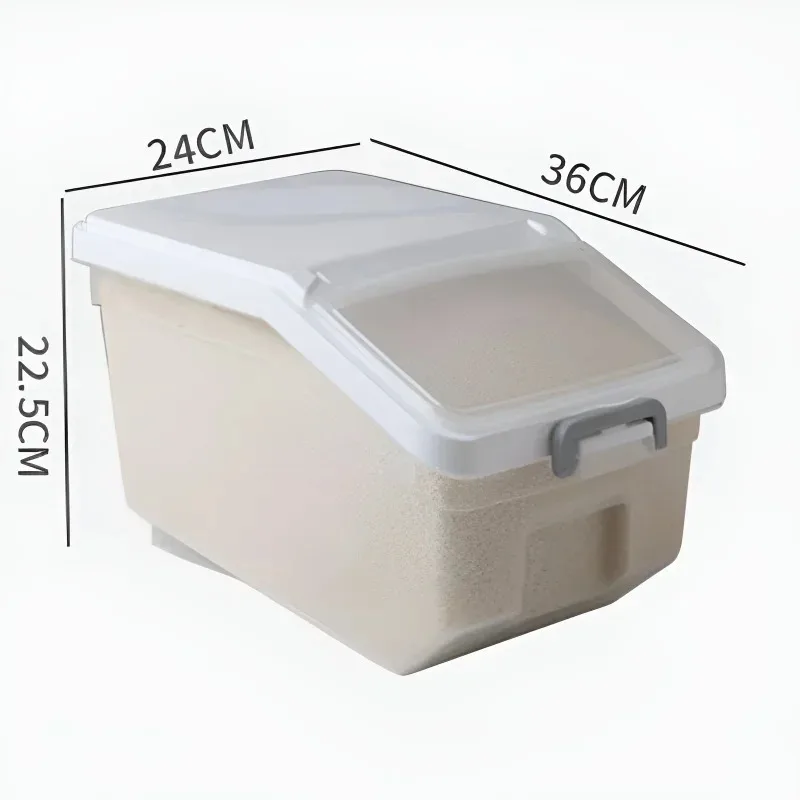 7.5/10Kg Rice Storage Box Large Capacity Flour Cereal Bucket Insect Proof Moisture-proof Rice Storage Tank Kitchen Storages Box 6