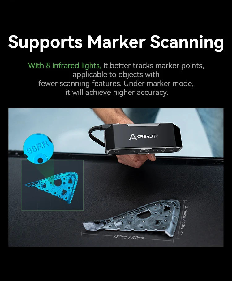 CREALITY CR-Scan Otter 3Dスキャナー CR-Scan Otter 3D スキャナー: 高精度、4 眼ステレオ ビジョン