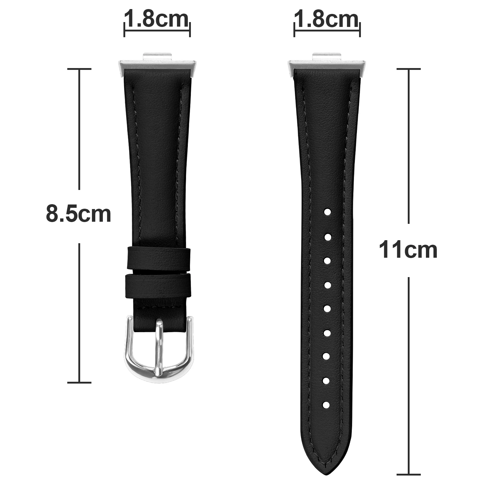 Slim Leather Business Sport Band Replacement Adjustable Wristband