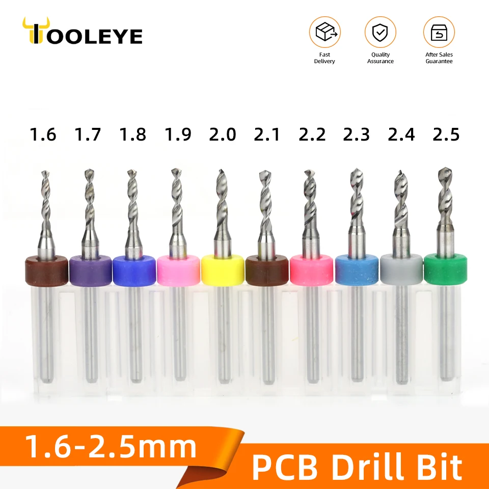 10pcs-1-6-2-5mm-Micro-PCB-Drill-Bit-Tungsten-Steel-Drilling-Tool-For ...