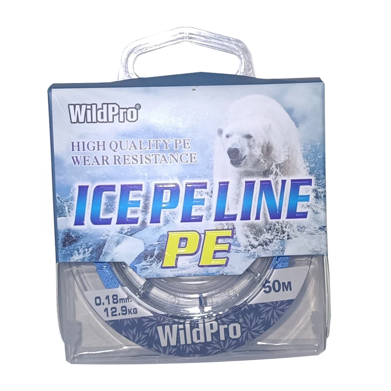 50mIceFishingLineColdWeatherSuperStrongThinWireDiameter4XPE
