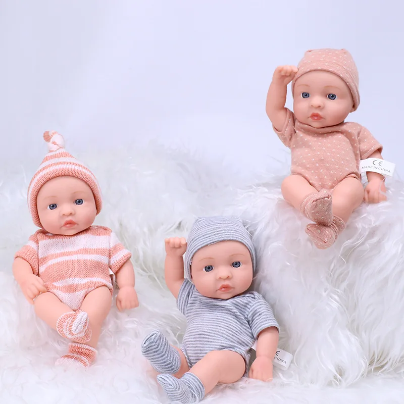 20CM Reborn Doll Baby DIY Mini Handy Doll Cute Fairy Elf Bebe Silicone Doll Toy Gifts Kids Toys