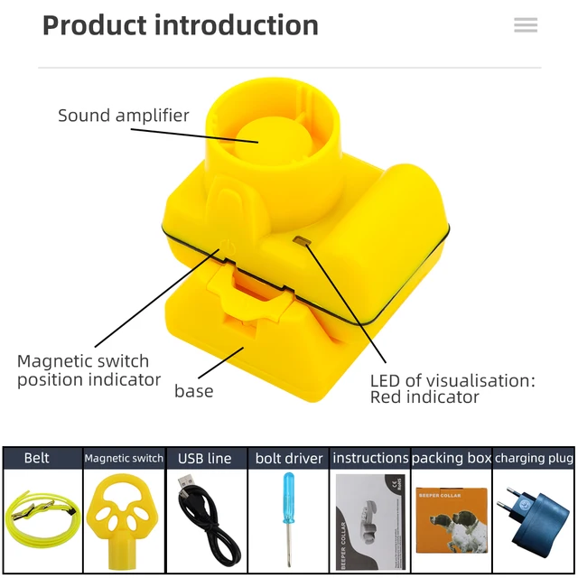 Petdiary Beeper Per Cani Da Caccia - Collare Con Allarme Acustico - Foto 13