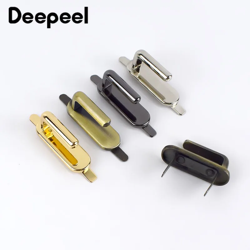 Deepeel5/10pcs 35mm Metal Bags Buckles Fashion Handbag Arch Bridge Connector Hangers For Belts