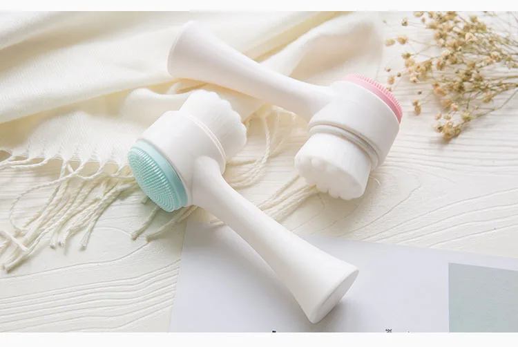 3d silicon double-sided silica gel cleansing brush