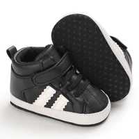 Black Fashion Casual Shoes Newborn Boys And Girls Non Slip First Walkers Infants Toddlers Comfortable Crib Shoes Kids Sneaker 3