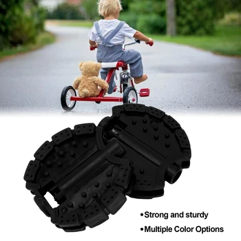 Pedale per bambini da 2 pezzi, robusto, facile da installare, pedale per triciclo per bambini a colori multipli, materiale plastico per bambini per bambini