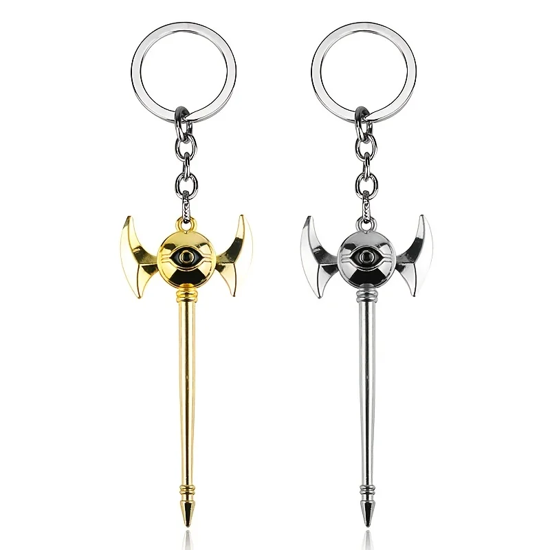 1pc funk zinc alloy millennium artifact tin rod game props keychain pendant