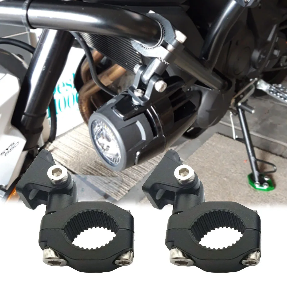 Staffa Porta Faro LED Per Moto In Alluminio – Diametro Interno 2,2-3,5 Cm, Supporto Ammortizzante - 3
