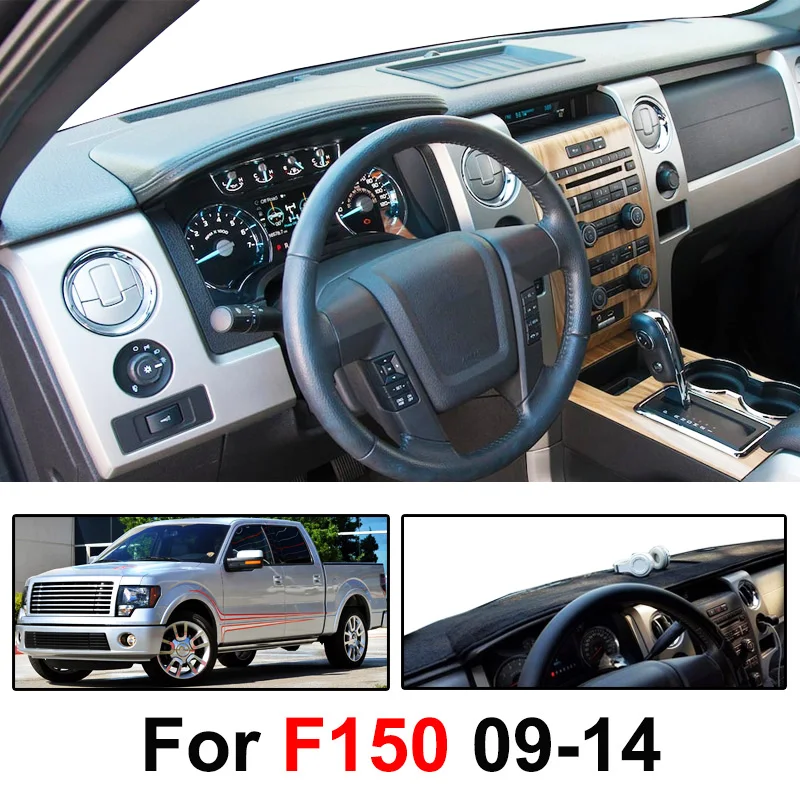 OEMASSIVE Fit For Ford F150 Lobo Raptor 2009-2012 2013 2014 Dash Mat Dashboard Cover Pad Sun Shade Dash Board Cover Carpet