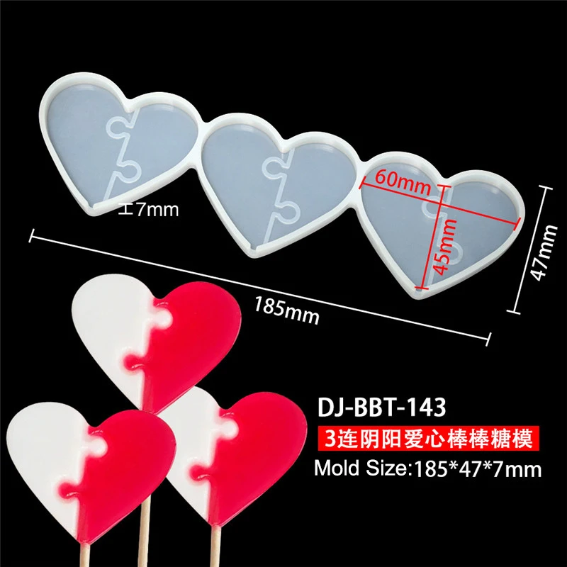 Leaf Flower Heart Bear Shape Silicone Lollipop Mold Round Chocolate Candy Cheese Baking... - SKU SLM00901 - UGI Packaging