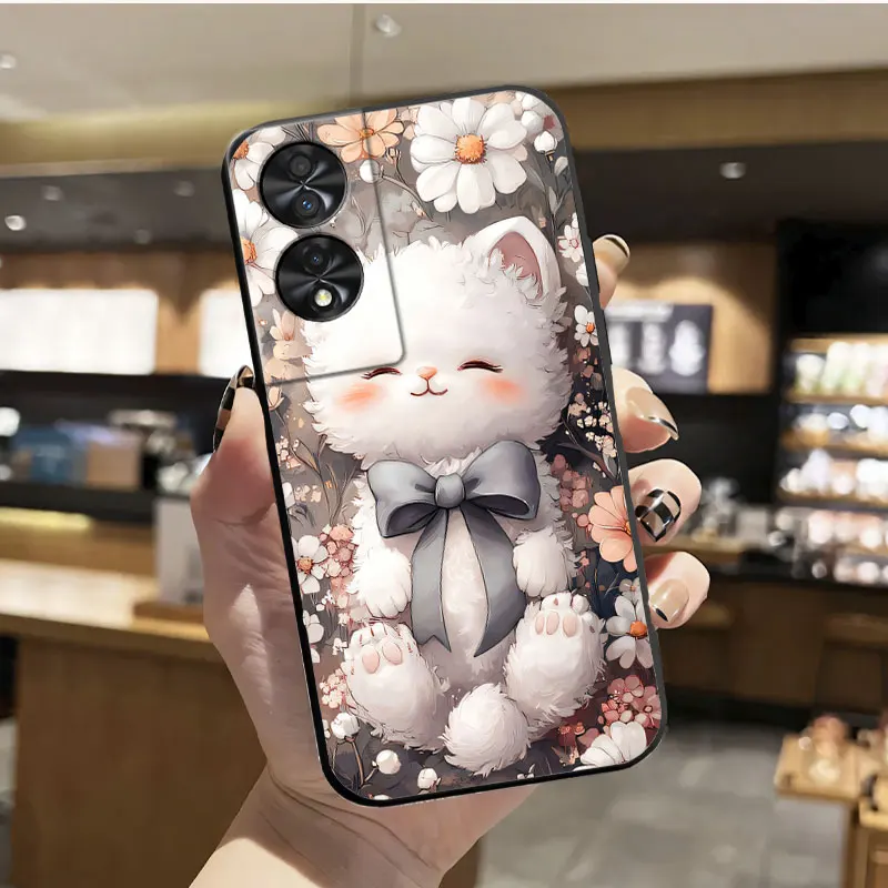 Luxury Floral Soft Silicone Shockproof Phone Case Cover