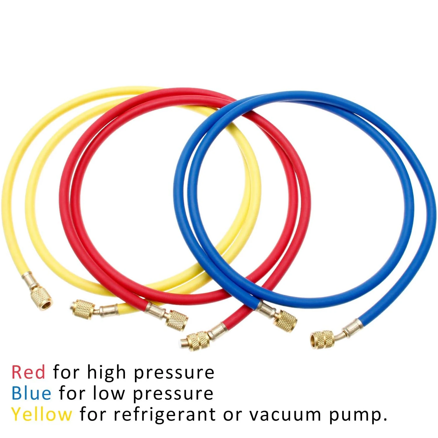 Tubo Di Ricarica Refrigerante R410A Da 60'' - Con Raccordo SAE 1/4'' - Pressione 800 PSI - Per Climatizzatori E HVAC - Foto 4