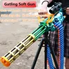 Gatling Chain Action Soft Bomb Gun 115CM Large Size Electric Burst EVA Soft DIY Assembe Chain Soft Bullet Gatling Heavy Machine 1
