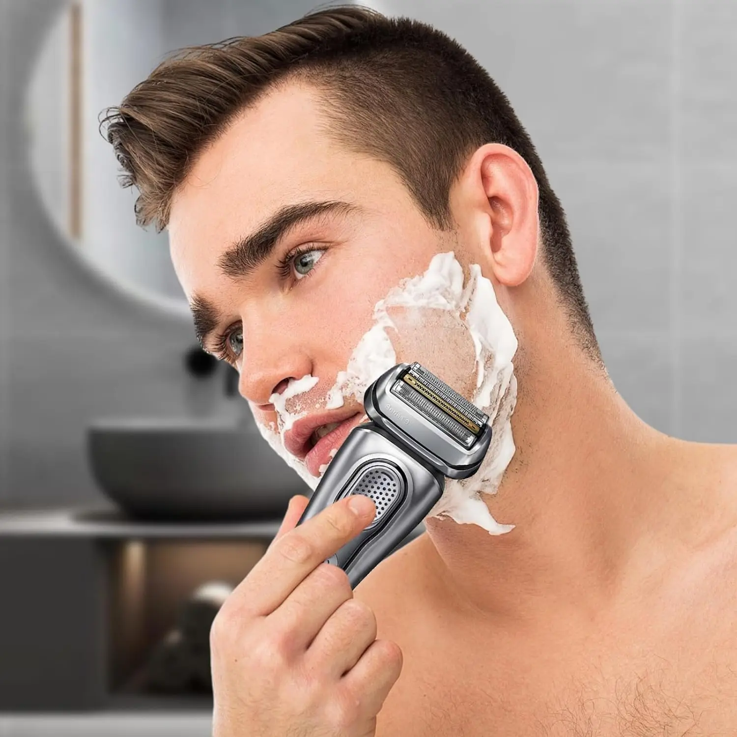 Description Picture 2 of itemSeries 9 92S Replacement Head compatible with Braun 9290cc,9291cc, 9370cc, 9293s, 9385cc, 9390cc, 9330s, 9296cc Electric Shaver