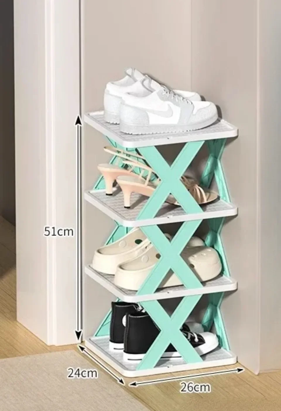 Multi-layer Household Storage Rack Removable Space Saving Shoe Rack_voghion.com