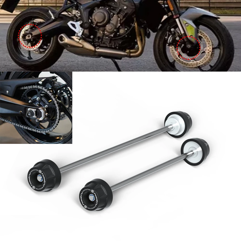 Triumph Trident 660 / Tiger Sport 660 2021-2026 휠 액슬 포크 크래시 슬라이더 오토바이 스탠드 스크류 스윙암 스풀