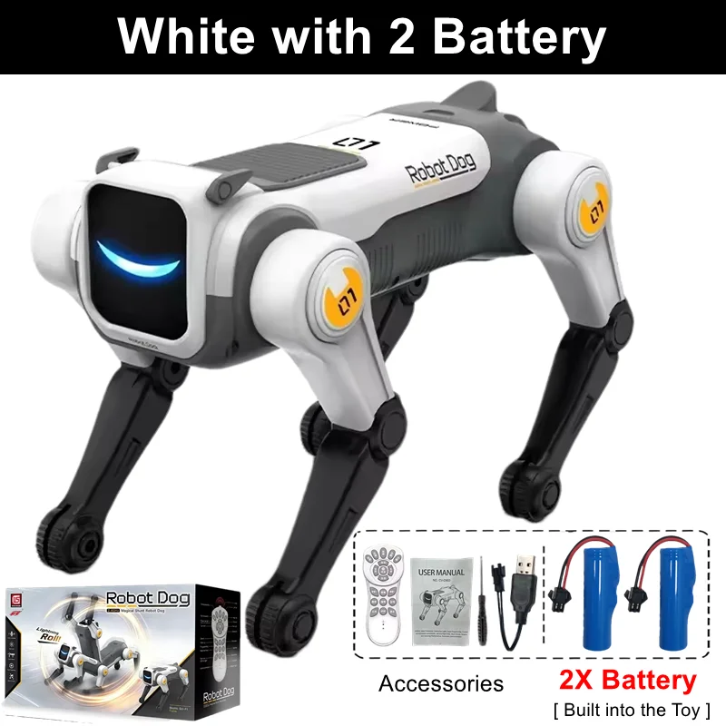White with 2 Battery