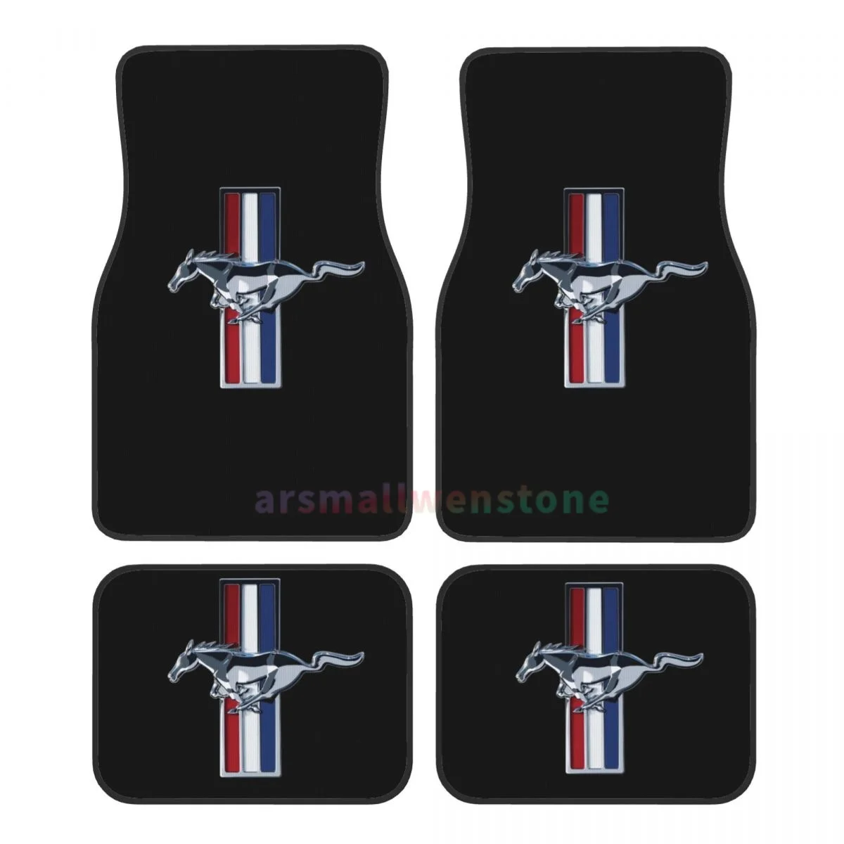 Ford Mustang 4PCS Crystal Velvet Women's Car Floor Mat Anti Fouling Car Floor Mat Interior Accessories car floor mats floor mats