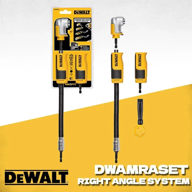 

DEWALT Right Angle Drill Adaptor FlexTorq 4-in-1 System Compact Straight Flexible Shaft 12-Inch DWAMRASET Dewalt Accessories